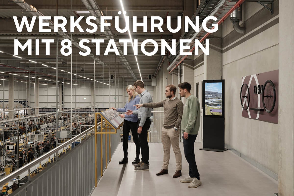 Kalkhoff Werksführung mit 8 Stationen in der Brandworld