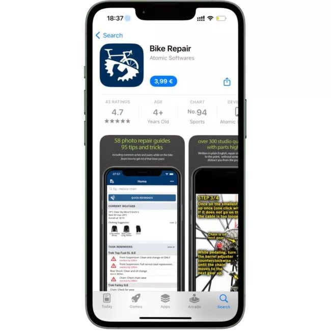 Kalkhoff E-Bike app_bikerepair Kalkhoff E-Bike app Bike Repair (kostenpflichtig)