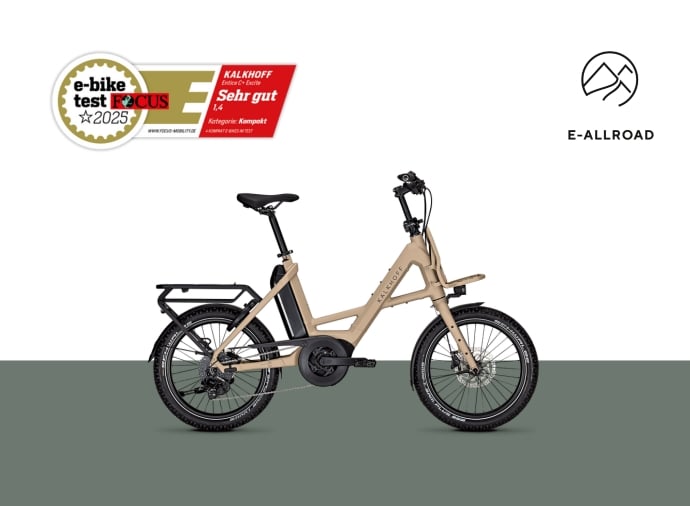 Testsiegel Focus E-Bike Entice C Excite 1, 4 sehr gut
