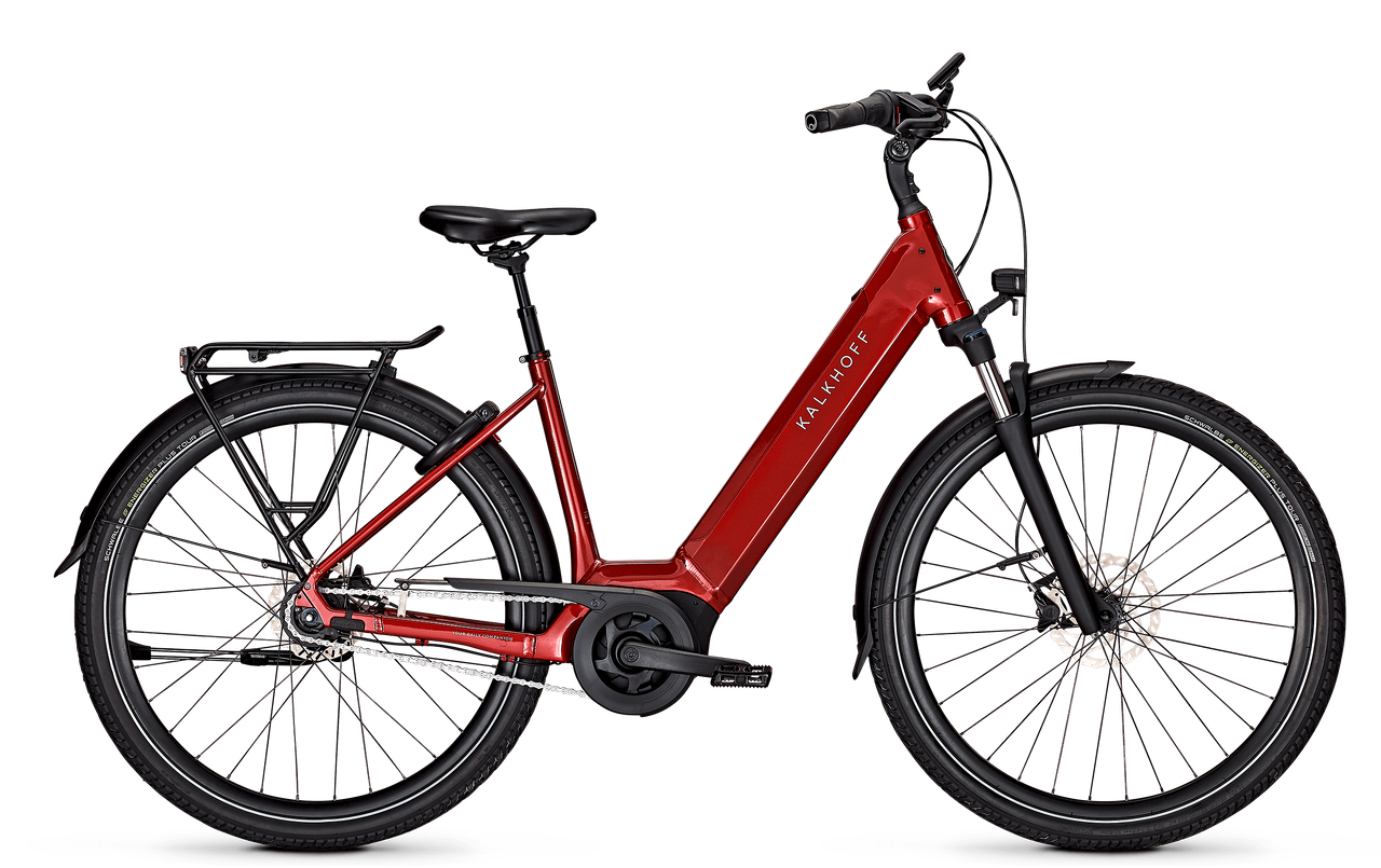 Kalkhoff Image 3.B Advance Wave mit Rücktrittbremse 500 Wh | City E-Bike | milkbrown glossy