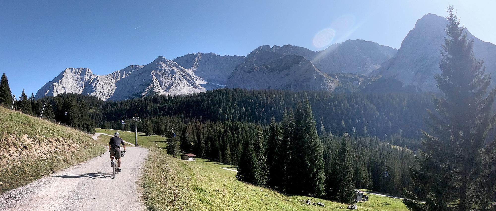 Impressive landscape for biking Landscape Karwendel-Wetterstein-Brevet